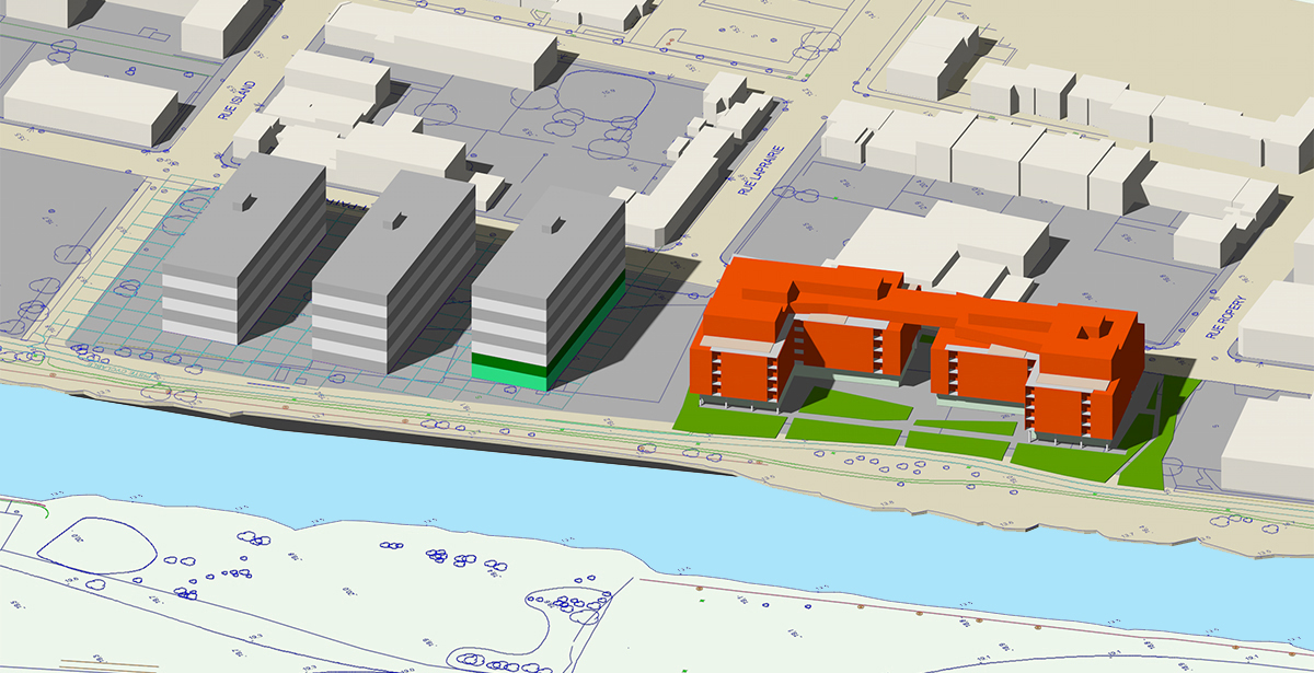 2175 Saint-Patrick - Pointe Saint-Charles - Montréal Canal de Lachine - laboratoire de simulation urbaine 